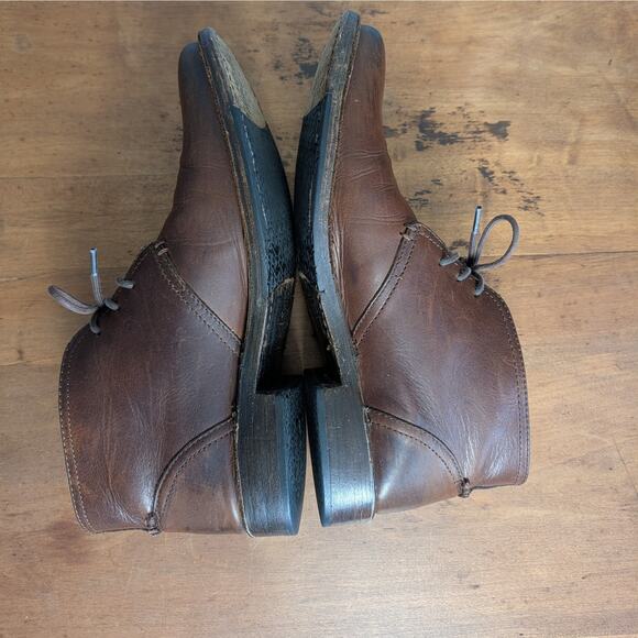 Frye Oliver Chukka Leather Boots Men\'s Brown 3487822, Size 10.5 D main image 4
